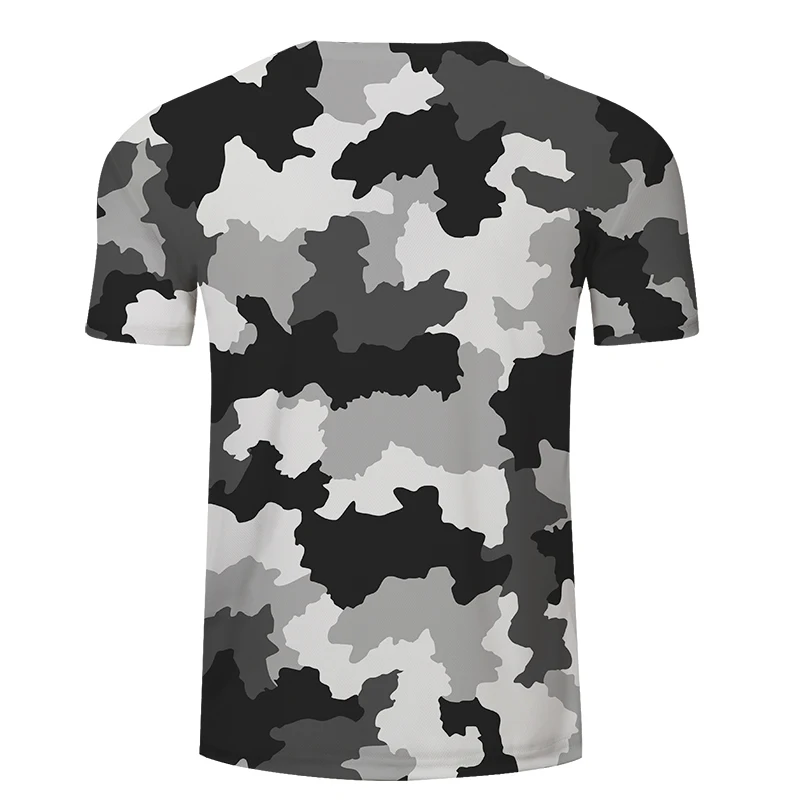 2020 Военная футболка камуфляжная Мужская одежда с 3D принтом летние спортивные