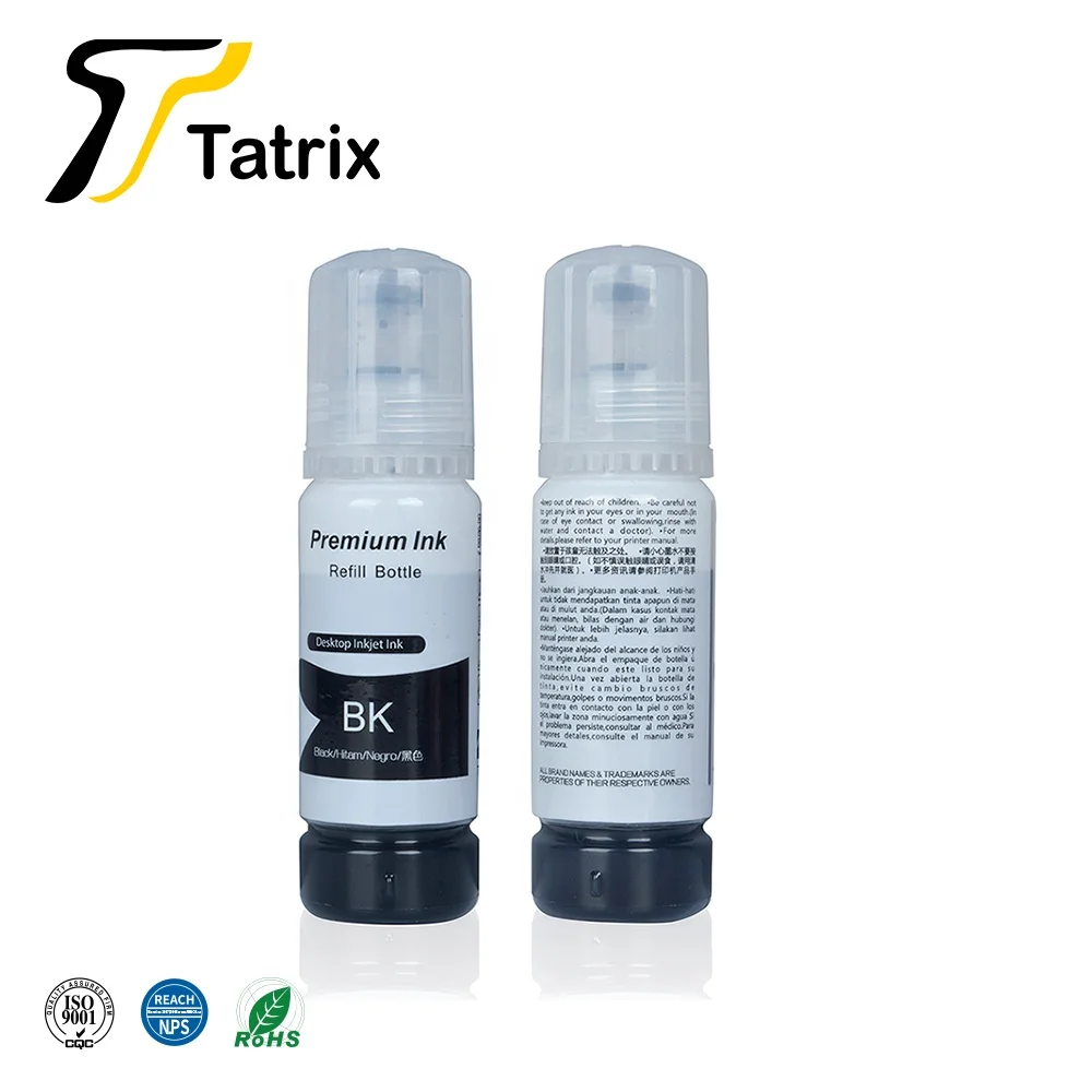 Ink Refill Tatrix For 102 C13T03R140 For Epson EcoTank ET-2700/ET-2750/ET-2751/ET-2756/ET-2850/ET-2851/ET-2856 Printer