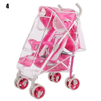 

Rain Cover Universal Transparent Waterproof Rain Cover Wind Dust Shield for Stroller MSU99