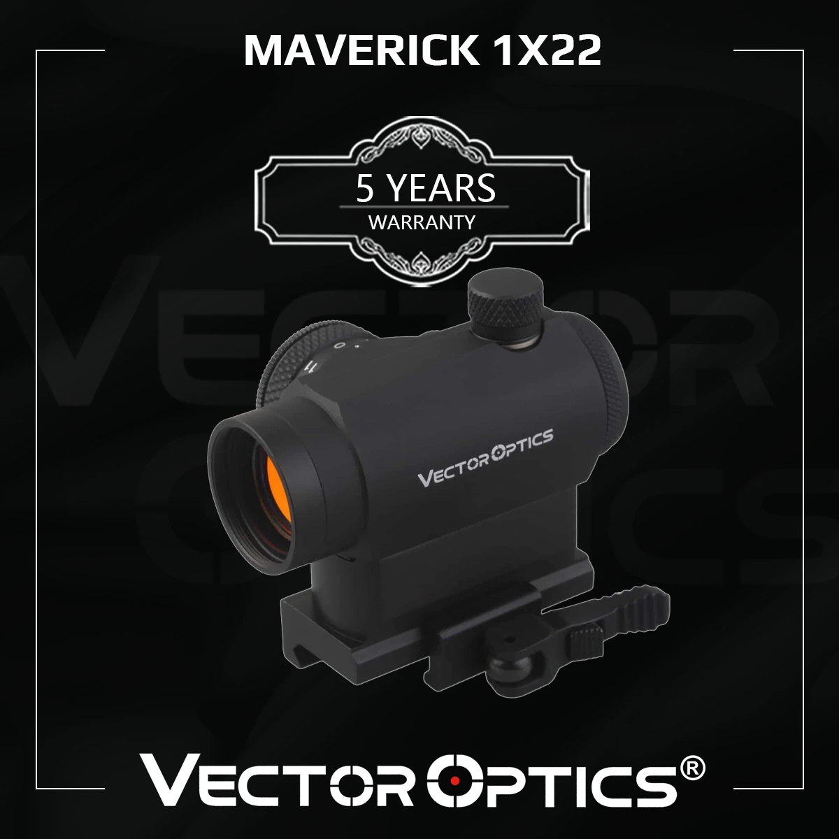 Vector Optics Maverick 1x22 Tactical Compact Red Dot Sight Scope 