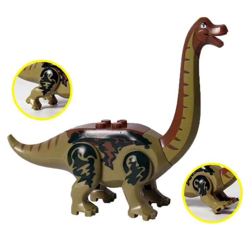 

8pcs Dinosaur Building Blocks Toys,Buildable Dinosaur Building Blocks Figures T Rex,Triceratops, Velociraptor Y51E