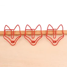 

Red Fox Bookmark Animal Paper Clip Bookmark Paperclip Office Supplies Cute Paper Clips Decorative Metal Clips Office Accessories
