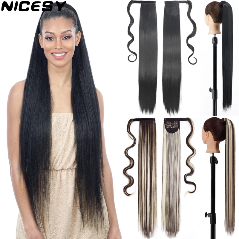 Nicesy Synthetic 34inch Ultra Long Wrap Around Straight Tail Hairpiece Ponytail  Fake Hair Extension Clip In Ponytail Extensions масло машинное полусинтетическое для двухтактного двигателя maxcut ultra 2t semi synthetic 1 л 850930715