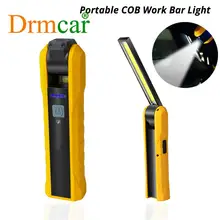 Wielofunkcyjne przenośne światło robocze COB Led wodoodporna latarka robocza reflektor użyj do sprawdzania oświetlenia Camping USB Charge