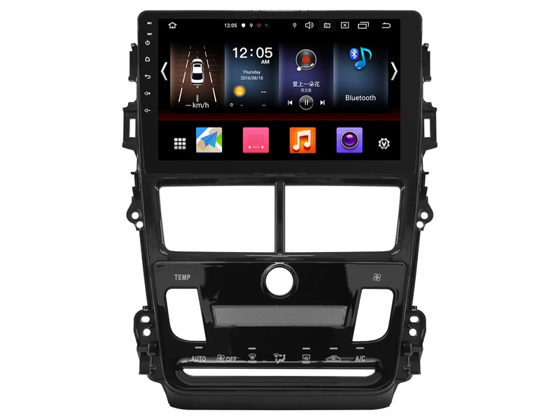 Cheap Gift Camera Car Radio for Toyota Vios Yaris 2018 AT Android 9.0 GPS Navigation Bluetooth Touch screen Car Audio Stere Multimedia 4