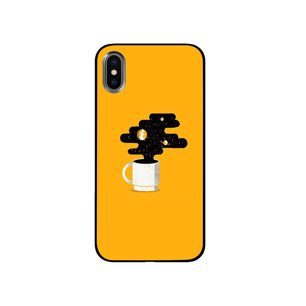 Потрясающий милый желтый художественный дизайн для iPhone 5 5S SE 6 6s 7 8 Plus X XS Max XR чехлы