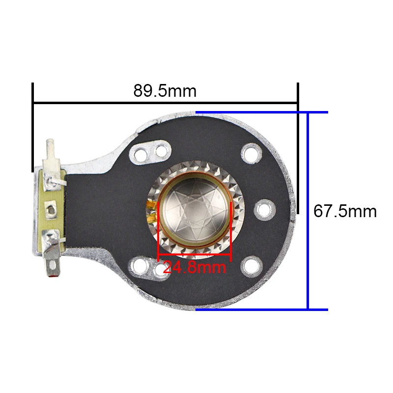 K di riparazione Tweeter a membrana per altoparlante DJ 2PC 44.4mm bobina vocale cupola in tanio per altoparlante a compressione 2427H 2425 2426  44
