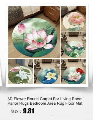 3D цветок круглый ковер для гостиная; зал ковры для спальни напольный коврик Нескользящая дверь коврик Tapete Para Sala украшение дома