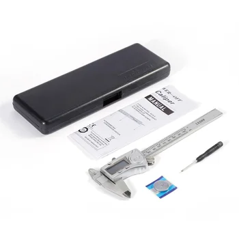 

LESHP Electronic Digital Caliper 6 Inch with LCD Screen Waterproof Stainless Steel & Zinc Alloy Accurate Vernier Caliper Tool