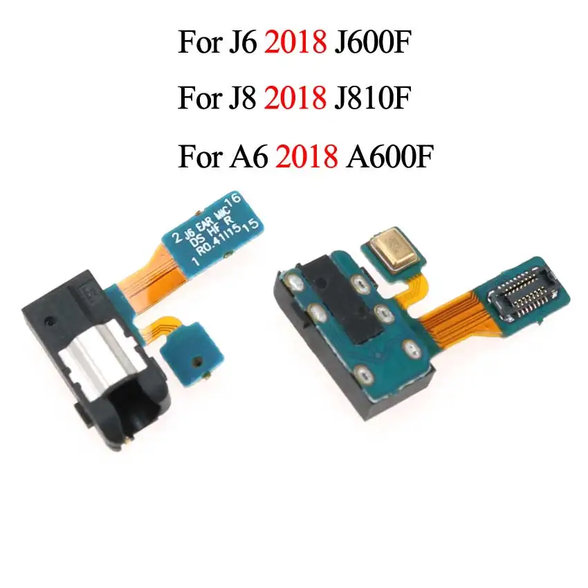 Для Samsung Galaxy J3, J5, J7 года J330 J530 J730 J4 J400 J400F J6 J8 A6 наушников аудиоразъема микрофона гибкий кабель