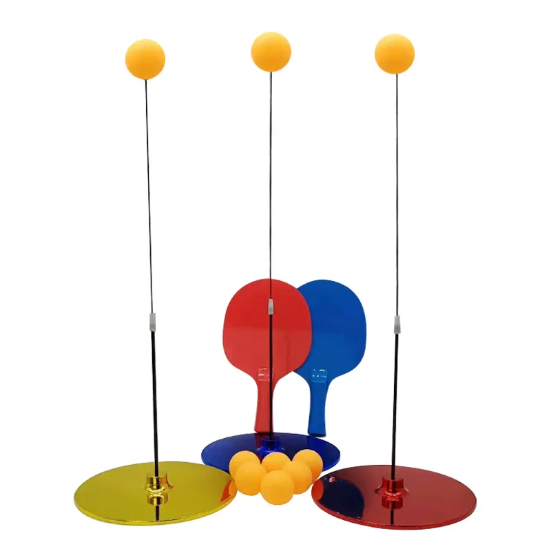 Elastic flexible shaft table tennis trainer Single person self-practice children myopia Prevention gift |