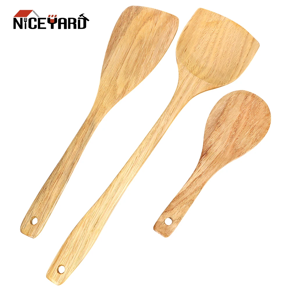 NICEYARD Cookware Kitchen Cooking Tool Rice Spoon for Non-stick Pan
Kitchen Accessories Wood Shovel Wooden Spatula Wooden Turner
