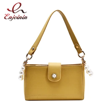 

PU Leather Crossbody Bags For Women 2021 Chain Female Shoulder Handbags Mini Purses Travel Crossbody Bag Fashion Women Flap