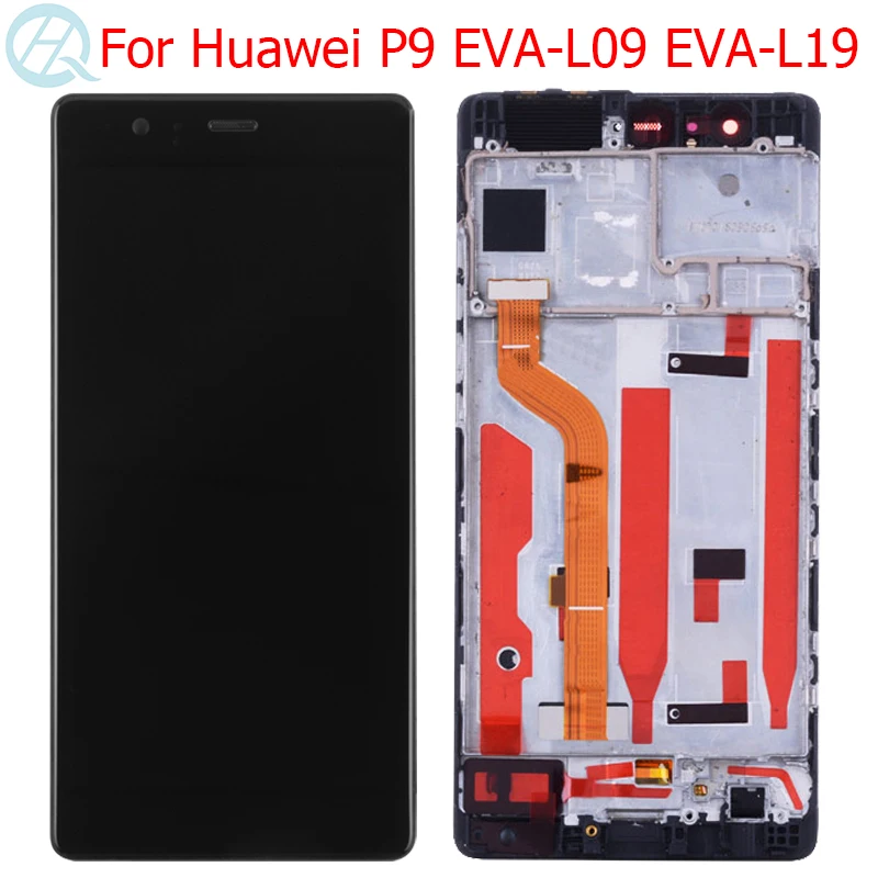 Оригинальный ЖК экран для Huawei P9 с рамкой дисплей 5 2 дюйма EVA L09 L19 L29 сенсорный в