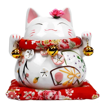 

Creative Golden Ceramic Lucky Cat Piggy Bank Piggy Bank Ornaments Cute Decorations Feng Shui Home Decoration Lucky Cat Coin Bank