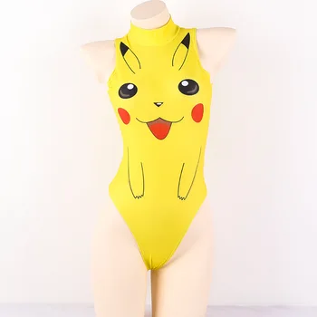 

Pokemon Pikachu Tankini Swimsuits Women/Girls Sexy Bikini Swimwear Bodysuit 3D Printin Jumpsuits Cosplay Costumes Bodysuit Women