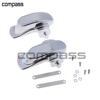 

1 Set Motorcycle Rear Frame Axle Covers Kit for Harley Dyna FXDB/FXDF/FXDL 06-17 Silver