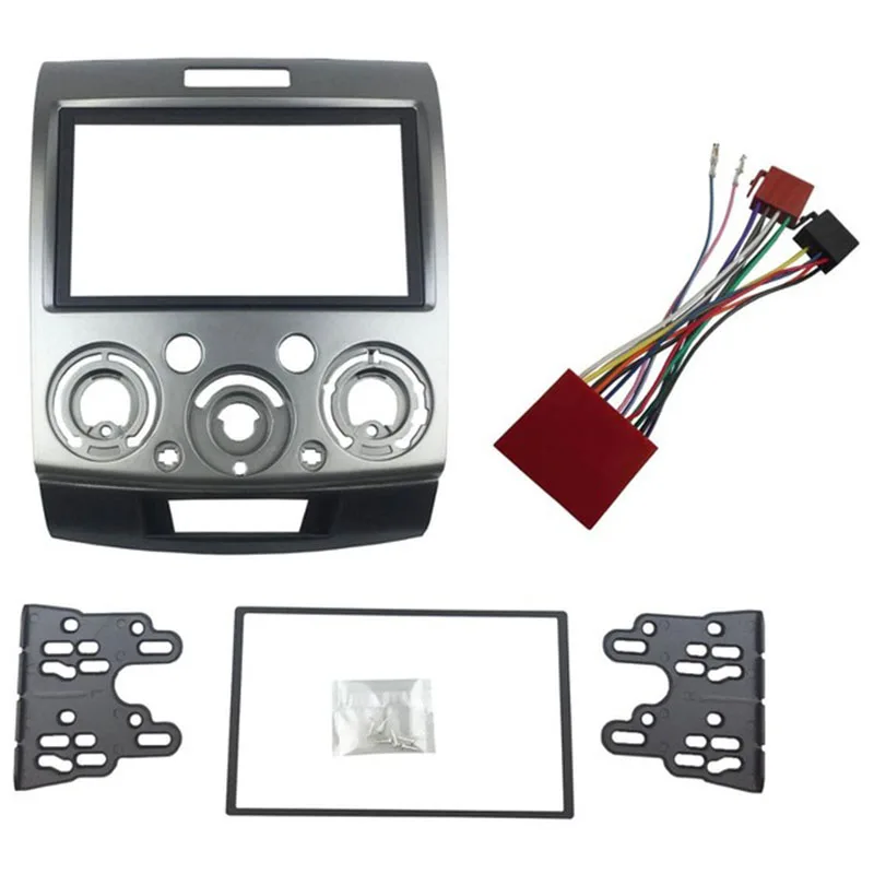 

Radio Stereo Panel For Ford Everest Ranger Mazda Bt-50 Bt50 Double 2 Din Fascia Dash Installation Trim Kit Face Plate Bezel(178x