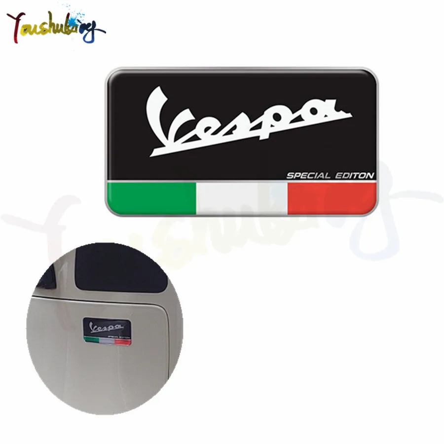 3D Motorcycle Decal Made In Italy Sticker Case for Vespa GTS GTV LX Sprint Primavera 50 125 150 250 300 300ie Super Sport