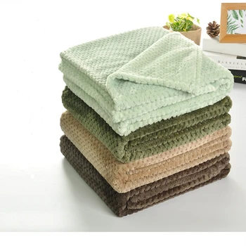

Flannel Airplane Sofa With Office Children's Blanket Towel Travel Thickened Mesh Portable Car Travel Cover Blanket Bed Sheet