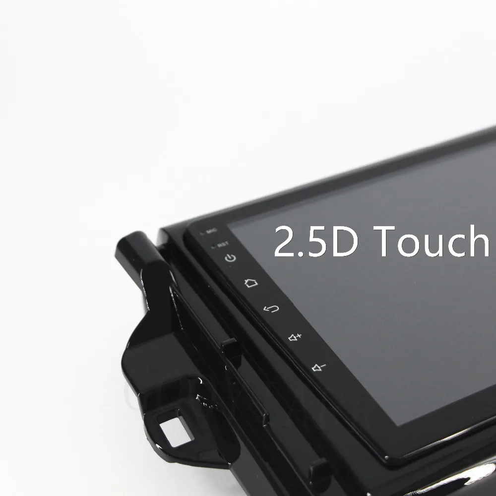 Автомагнитола с сенсорным экраном 2.5D 2din Android GPS навигация мультимедийный плеер