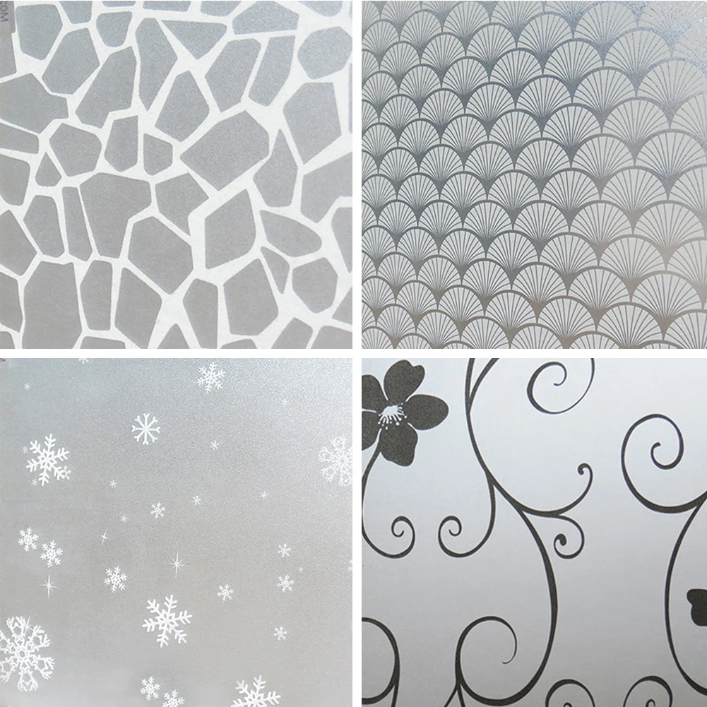 200*60cm Glass Window Privacy Film Sticker Frosted Opaque Glass Window Film For Adhesive Stickers Home Decor