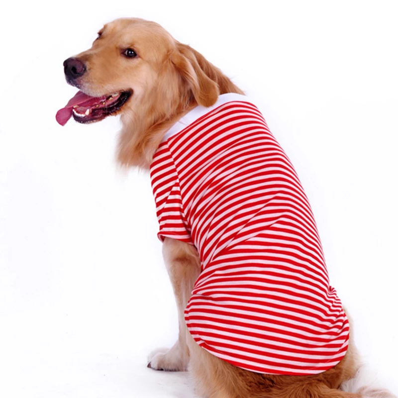 Одежда для больших собак, летняя футболка для больших собак, пижама, хлопковая футболка для собак, золотистый ретривер, лабрадор, пальто для домашних животных, одежда
