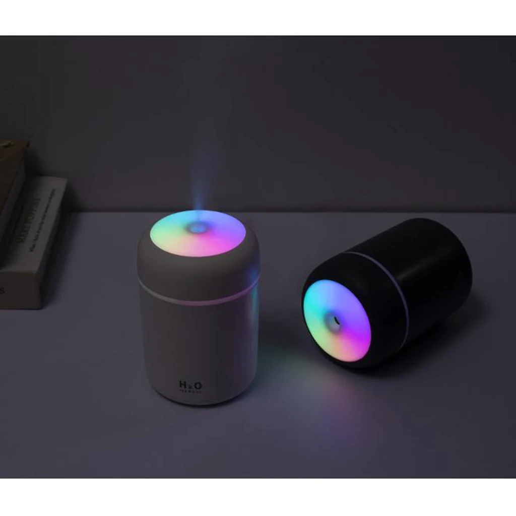 USB Essential Oil Diffuser Air Humidifier Gray + 5pcs Cotton Filter Sticks