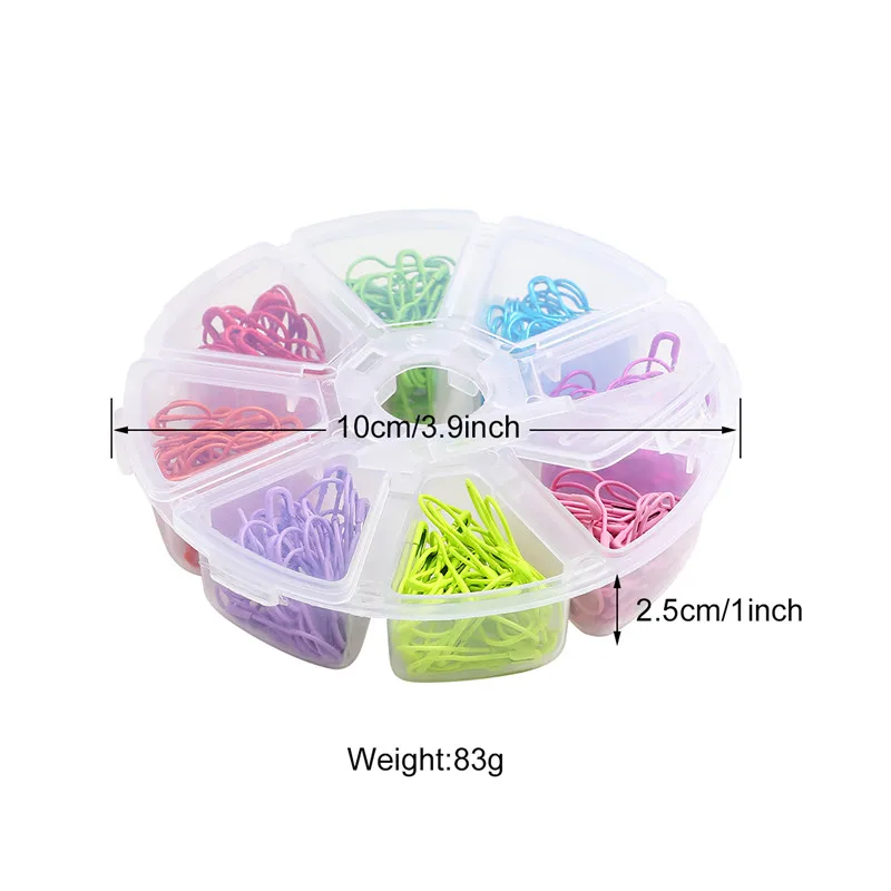 8 Colors 320 Pcs Multi-Colored Small Safety Pin Clothing Tag Gourd Pin  (6)