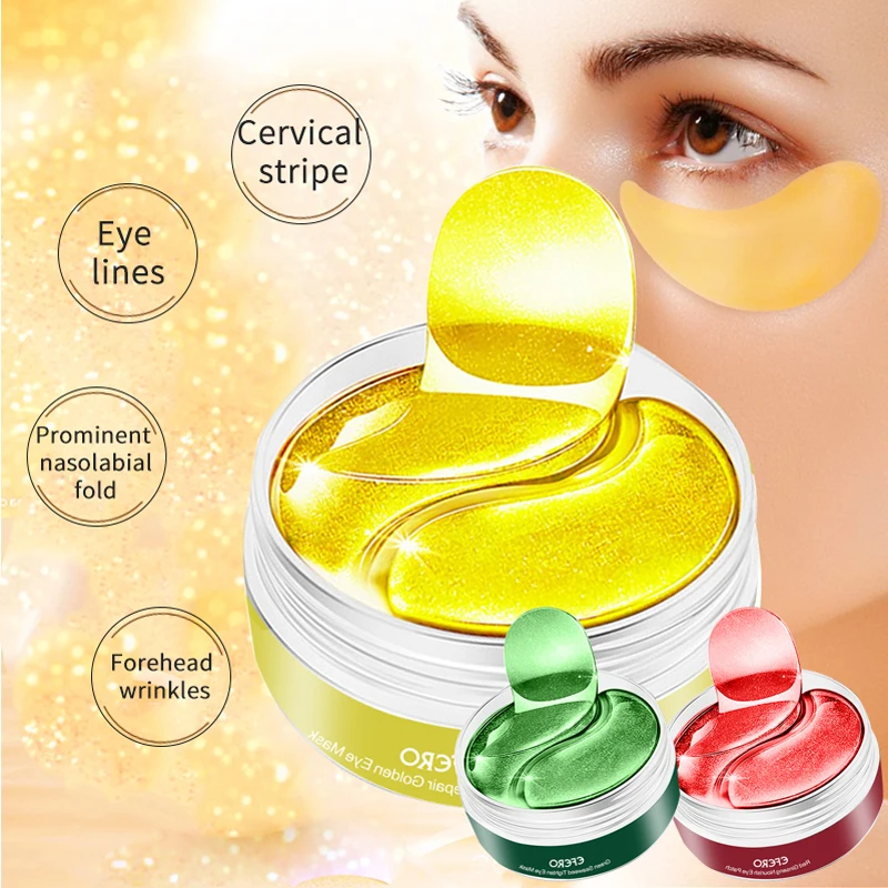 Masque pour les yeux en collagène, dissolvant de cernes, patchs pour les yeux en Gel, soins anti-poches, Anti-âge, hydratant, 90/100 paires