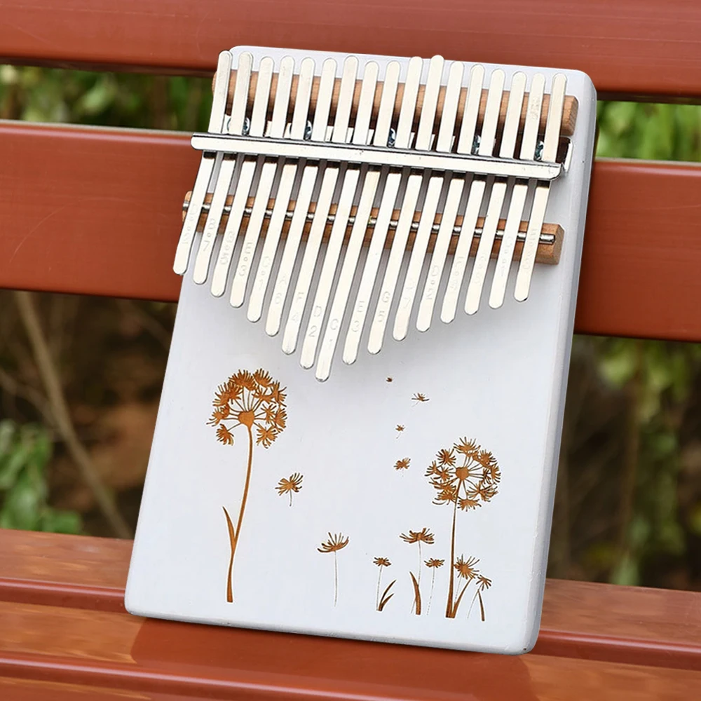 

Body-Musical-Instruments Portable 17 Keys Kalimba White Thumb Piano Sound Board Tuning Sound Beginner Entry Instrument Piano