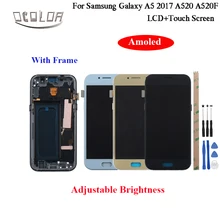 Ocolor для Samsung Galaxy A5 A520 A520F ЖК-дисплей и сенсорный экран+ рамка Amoled 5," сборка запчасти+ Инструменты