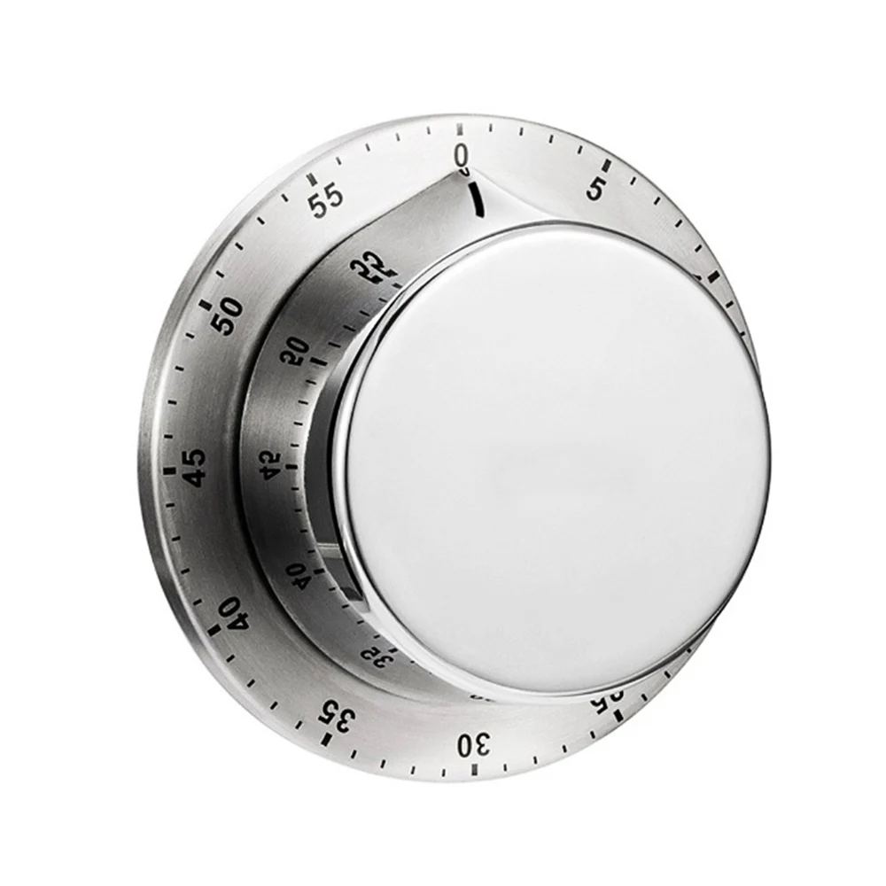60 Minutes Kitchen Timer with Magnetic Base Gadgets Cooking Tools Stainless Steel | Дом и сад