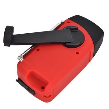 

2.7V To 4.2V 3 in1 Emergency Charger Hand Crank Generator Powered FM/AM Radio