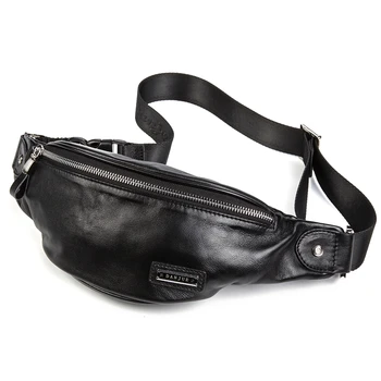 

NEW Genuine Leather Waist Packs For Men Fanny Pack Belt Bag Cowhide Phone Pouch Bags Travel Waist Pack Male Small Waist Bag