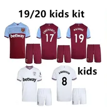 Детская футболка для футбола 19/20, футболка для футбола «Уэст Хэм», футболка для футбола «Антону вилшере ланзини Ярмоленко» /, Детский комплект, футболка для футбола «Уэст Хэм»