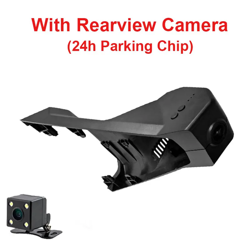 Kampacar Novatek 96658 автомобильный Wifi DVR видеорегистратор две камеры Авто рекордер для peugeot 3008 Allure 4008 5008 DS7 два объектива Автомобильные видеорегистраторы - Название цвета: With Rear And 24H