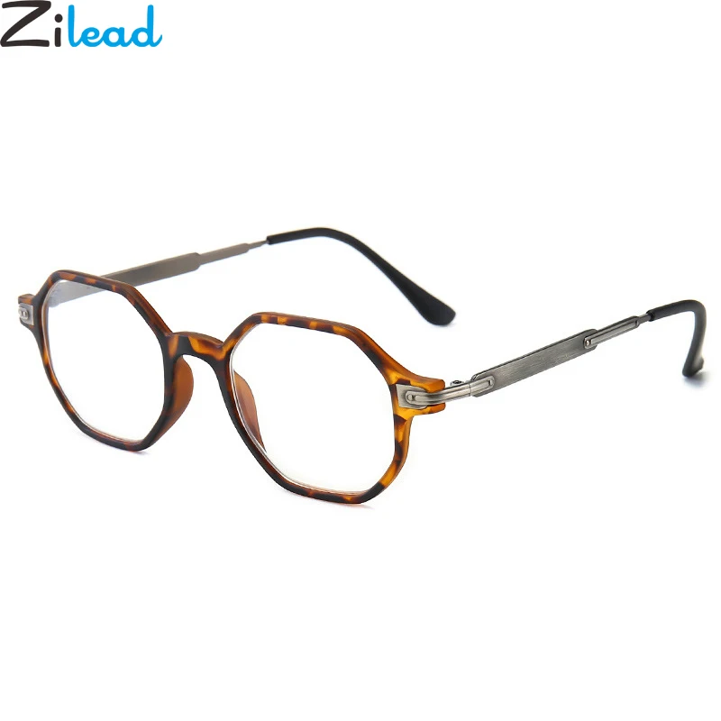 

Zilead Polygon Anti Blue Light Glasses Frame Metal Optical Sepectacles For Women&Men Computer Games Goggles Eyeglasses Eyewear