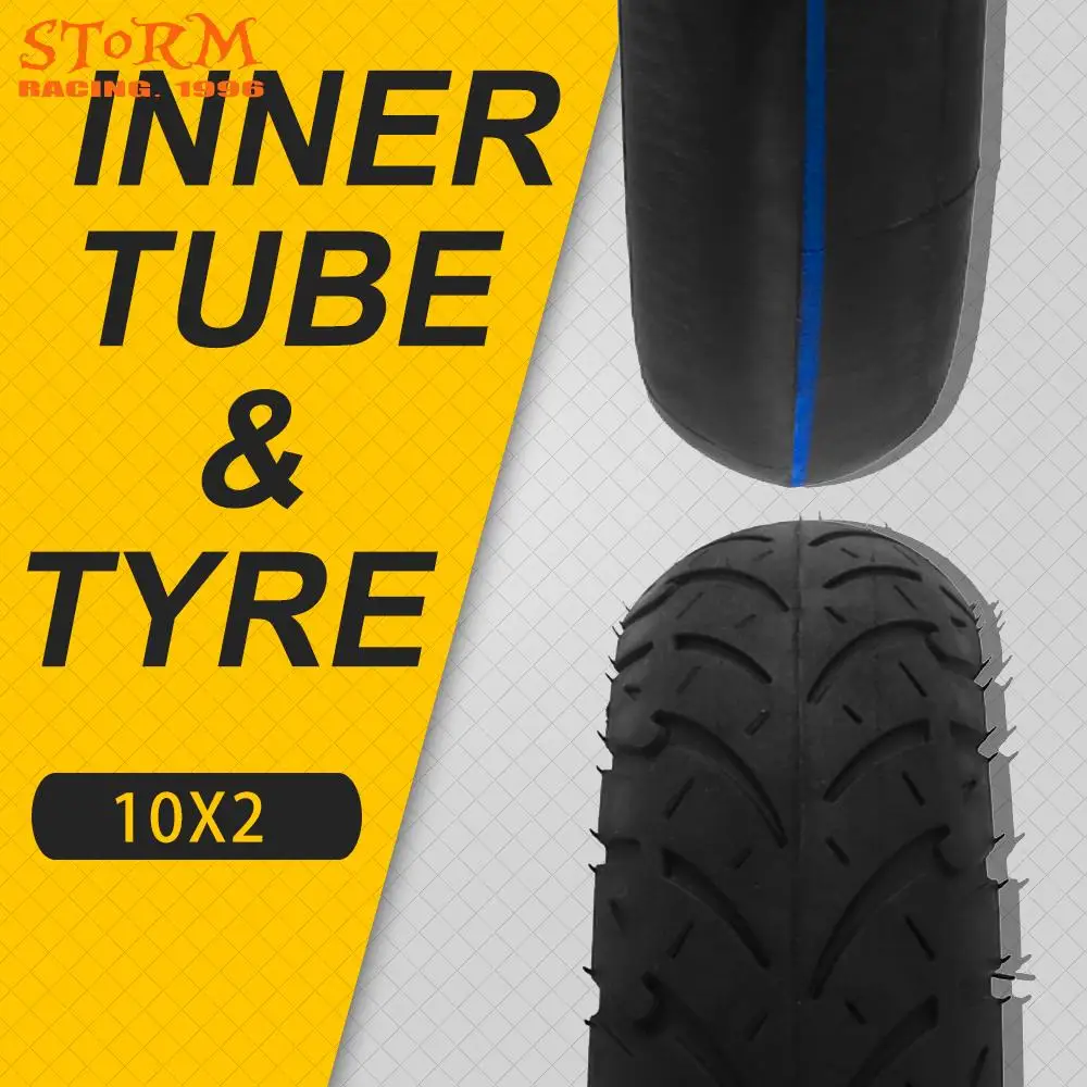 Мотоцикл размер 10 x2 труба шины велосипед сверхмощный 10*2 Tnner и внешняя шина трубка для электрических скутеров трехколесный велосипед для колес коляски