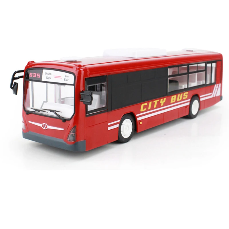 Автобус с дистанционным управлением город экспресс высокая скорость один ключ функция запуска автобус с реалистичным звуком и светильник Rc автомобиль 6 каналов 2,4G