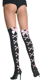 

Sexy Fashion Bowknot Stockings Jacquard Stockings Appeal Silk Stockings Knee high top socks comfortable women cool nylon