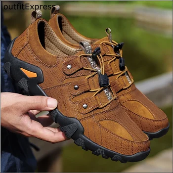 

New Outdoor Men Hiking Shoes Waterproof Breathable Tactical Combat Army Boots Desert Training Sneakers Anti-Slip Trekking Shoes