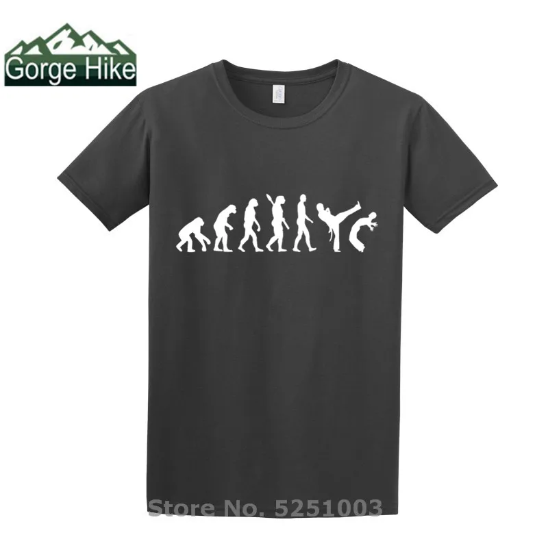 Футболка Evolution capoeira для бразильских танцев и боевых искусств забавный каратэ