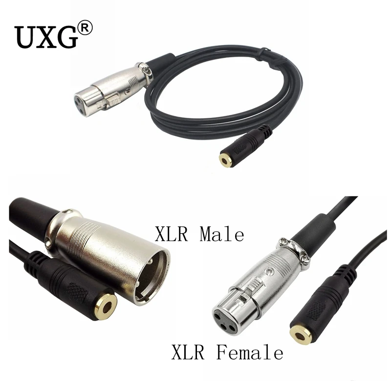 Xlr Femmina E Maschio A Mini 3.5Mm Femmina Plug Mixer Audio Stereo Per Ipod Mic Cable 1.5M/5Ft