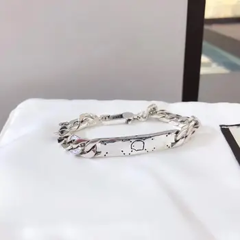 

1:1 Original Luxury brands Elves Whip chain bracelet S925 Sterling silver high quality Jewelry Logo men and women Valentine gift