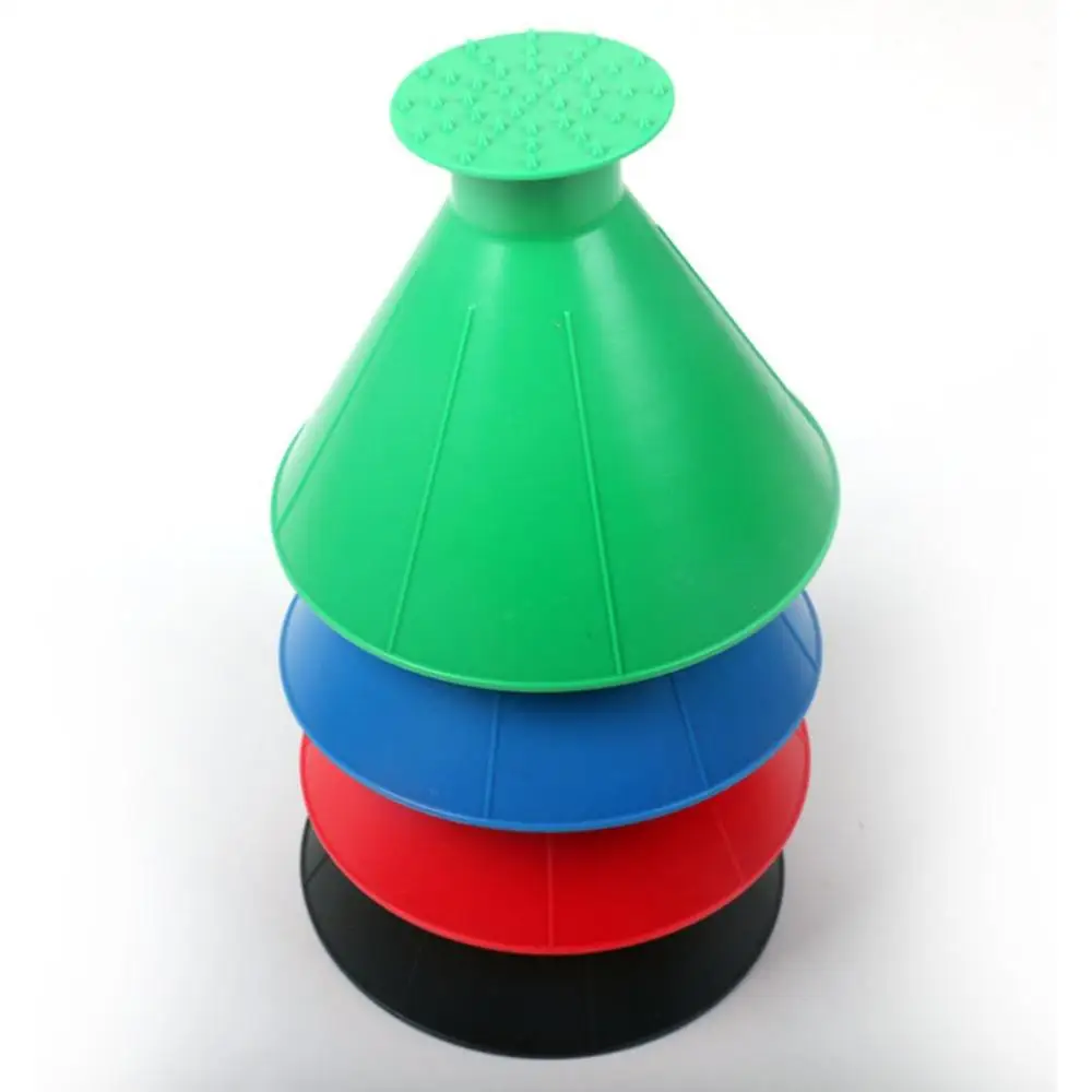 Круглый скребок для льда 22019, скребок для лобового стекла автомобиля, скребок для снега, воронка, скребок для льда, удаление лобового стекла, снега для зимы, большой роговой формы