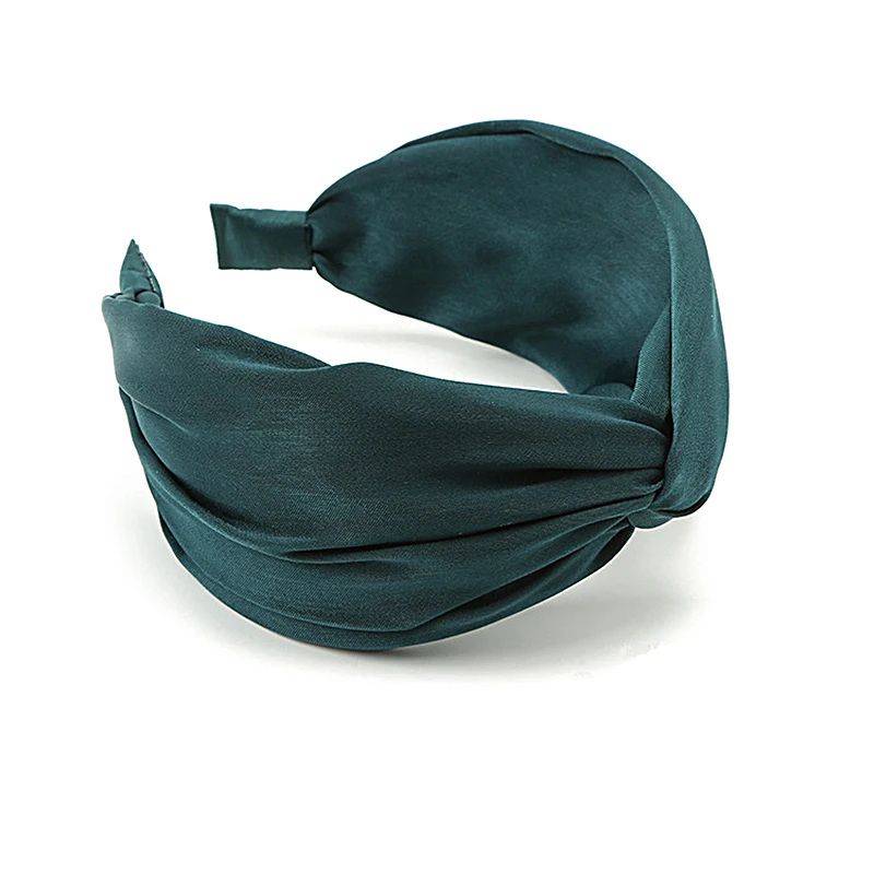 

1PC Wide Knotted Headband Hairband For Women Lady Bow Hair Hoop Solid Hair Band Turban Bezel Head Bandage Accessories