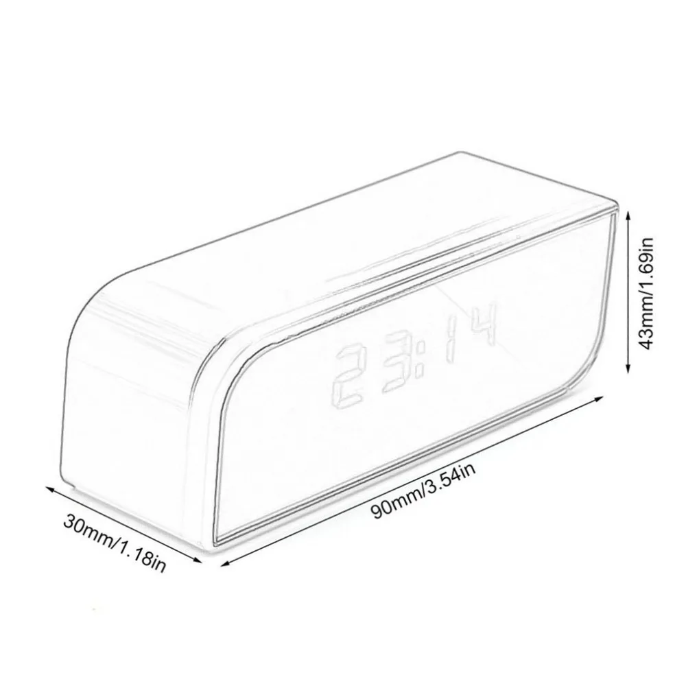 Мини-камера с часами и будильником, ночное видение, обнаружение движения, Wi-Fi, IP Cam 1080, Full HD, DV DVR, видеокамера, Домашняя безопасность, наблюдение