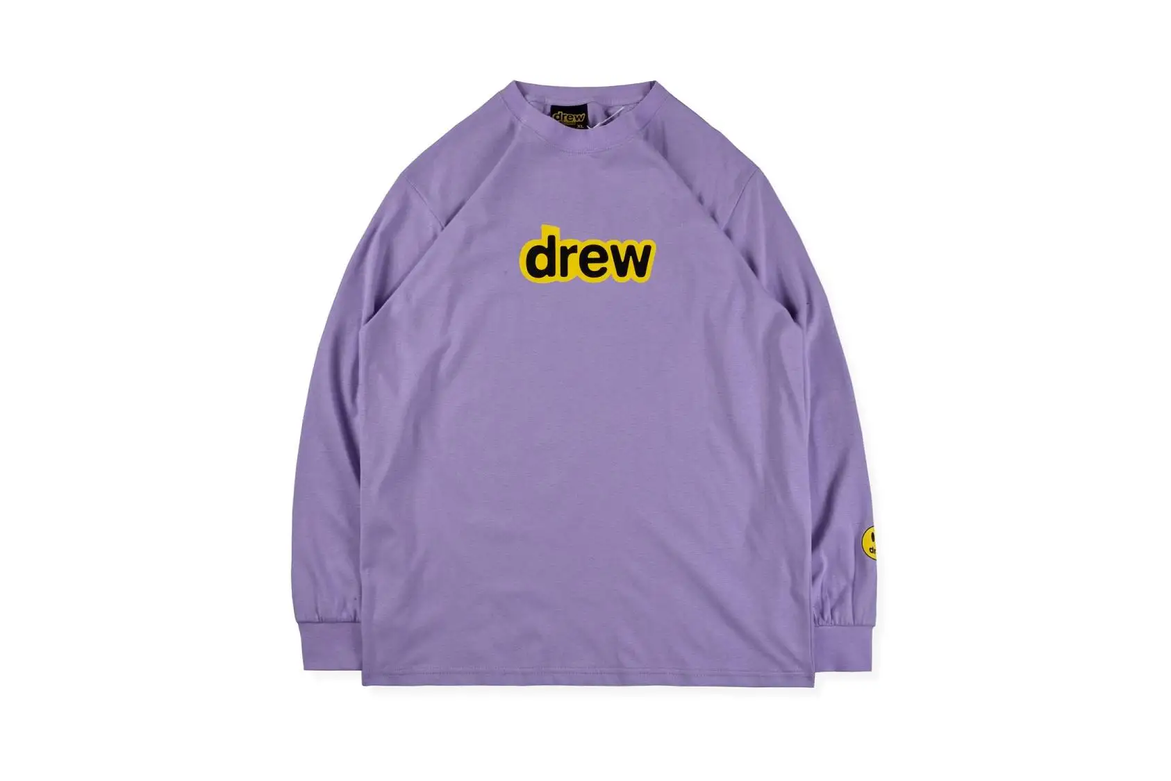 19SS DREW HOUSE Футболка мужская и женская с длинными рукавами Drew house Джастин Бибер уличная хип-хоп Футболка со смайликом