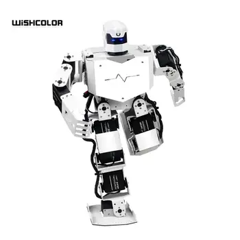 

16DOF Robo-Soul H3.0 Biped Robotics Two Leg Human Robot Aluminum Frame Kit with Servos & Helmet Unassembled